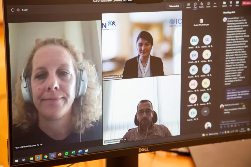 Screenshot einer Online Besprechung