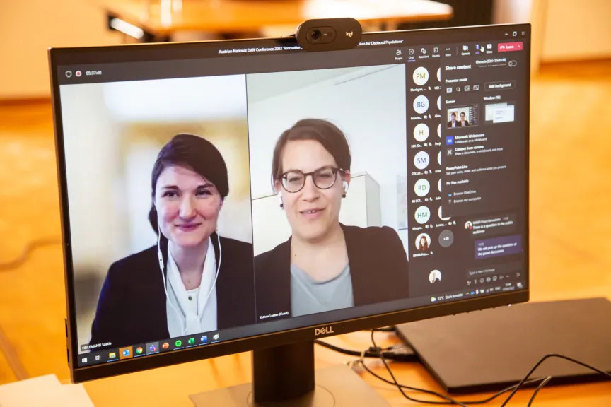 Screenshot einer Online Besprechung