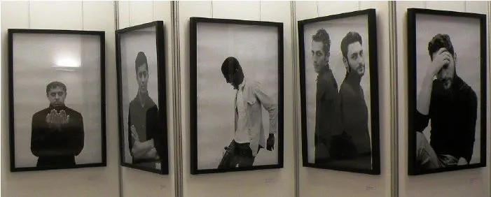 Bilder auf einer Wand