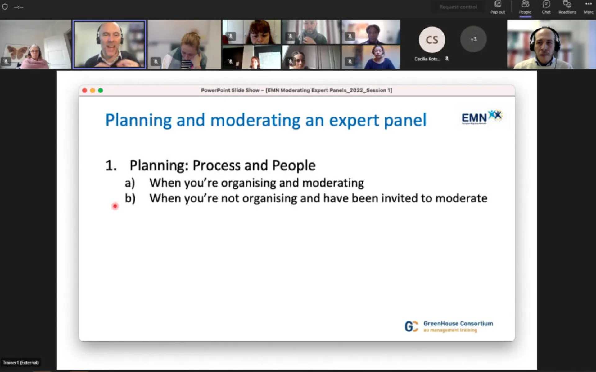 Screenshot eines Internet Calls