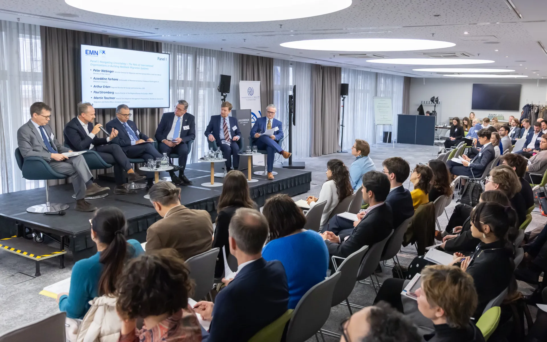 EMN Conference 2025 - Picture of panel and audience wide view 