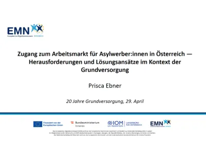 Präsentationsfolie mit Eckdaten zur Veranstaltung 20 Jahre Grundversorgung