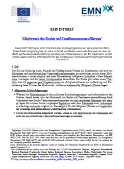 Missbrauch des Rechts auf Familienzusammenführung