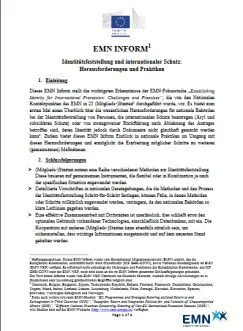Identitätsfeststellung und internationaler Schutz: Herausforderungen und Praktiken