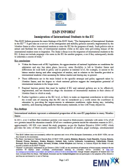 Zuwanderung von internationalen Studierenden in die EU