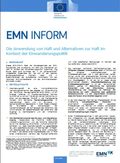 Die Anwendung von Haft und Alternativen zur Haft im Kontext der Einwanderungspolitik