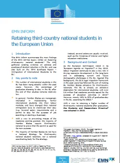 Behalten von Studierenden aus Drittstaaten in der Europäischen Union