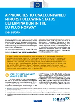 Unbegleitete Minderjährige nach Feststellung des Aufenthaltsstatus