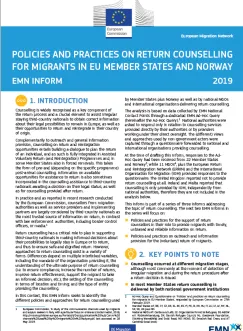 Rückkehrberatung für MigrantInnen in der EU und Norwegen