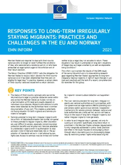 MigrantInnen, die sich langfristig irregulär in der EU aufhalten – Praktiken und Herausforderungen