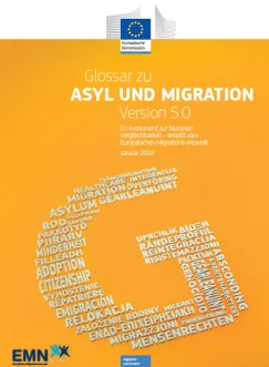 Cover  Bestellen EMN Glossar zu Asyl und Migration 5.0