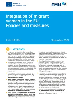 Integration of Migrant Women in the EU: Policies and Measures Inform