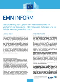 Identifizierung von Opfern von Menschenhandel im Verfahren zur Erlangung internationalen Schutzes und im Fall der erzwungenen Rückkehr