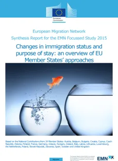 Changes in immigration status and purpose of stay