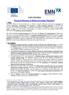 Practical Measures to Reduce Irregular Migration