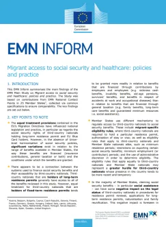 Migrant access to social security and healthcare: policies and practice